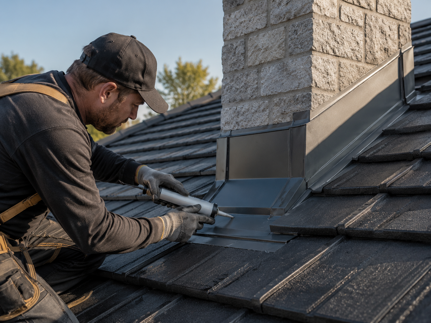 Colorbond roof ridge capping replacement detail by Nu Roof Tas